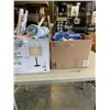 Image 2 : 2 BOXES OF ASORTED NEW ITEMS, AMAZON AND DOLLAR STORE, SCHOOL AND CRAFT SUPPLIES ETC, HUNDREDS OF IT