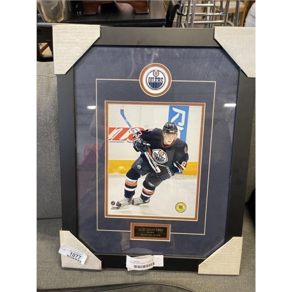 FRAMED ALES HEMSKY NUMBER 83 EDMONTON OILERS PRINT