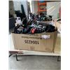 Image 2 : BOX OF MOSTLY NEW CLOTHING INCLUDING CARHARTT JACKET AND PANTS ETC