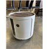 Image 2 : MCM RETRO TUB CHAIR WITH ROLLING OTTOMAN, ADJUSTABLE HEIGHT CHAIR