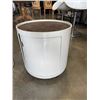 Image 2 : MCM RETRO TUB CHAIR WITH ROLLING OTTOMAN, ADJUSTABLE HEIGHT CHAIR