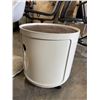 Image 2 : MCM RETRO TUB CHAIR WITH ROLLING OTTOMAN, ADJUSTABLE HEIGHT CHAIR