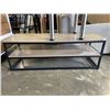 Image 3 : TWO TIER MODERN MEDIA STAND WITH SIDE TABLE