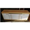 Image 2 : 7 DRAWER DRESSER WITH CUPBOARD AND MATCHING 69" LONG DRESSER