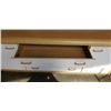 Image 3 : 7 DRAWER DRESSER WITH CUPBOARD AND MATCHING 69" LONG DRESSER