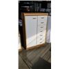 Image 5 : 7 DRAWER DRESSER WITH CUPBOARD AND MATCHING 69" LONG DRESSER