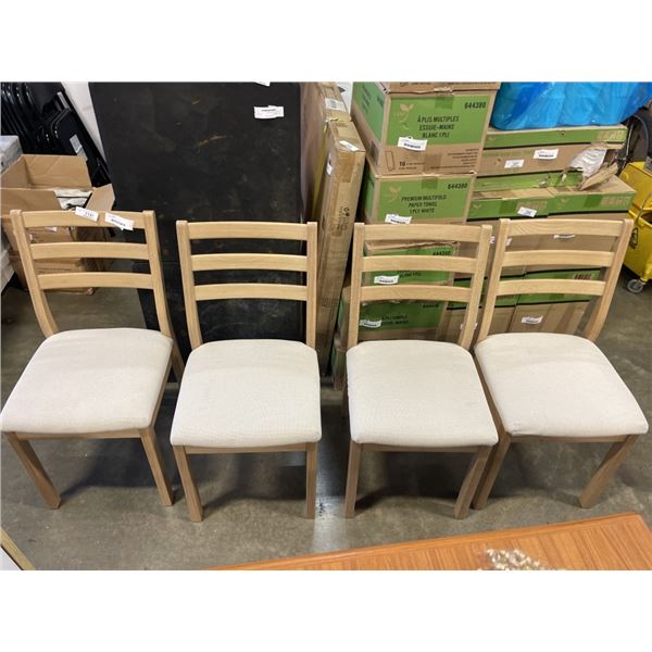 4 MATCHING DINING CHAIRS