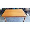 Image 1 : TEAK DINING TABLE WITH INSERT, MADE IN DENMARK