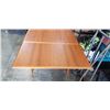 Image 4 : TEAK DINING TABLE WITH INSERT, MADE IN DENMARK