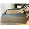 Image 2 : 2 NEW LEATHER TRAYS, 15.5 X 12 INCH, GREY AND MINT