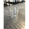 Image 5 : 2 SETS OF NEW RETRO DUAL INSULATED GLASS LATTE / COFFEE MUGS, AND NEW EPARE COFFEE GRINDER, WITH LID