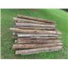 Image 2 : (50) 6ft Treated, Sharpened Fence Posts 