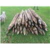 Image 3 : (50) 6ft Treated, Sharpened Fence Posts 