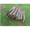 Image 2 : (50) 6ft Treated, Sharpened Fence Posts 