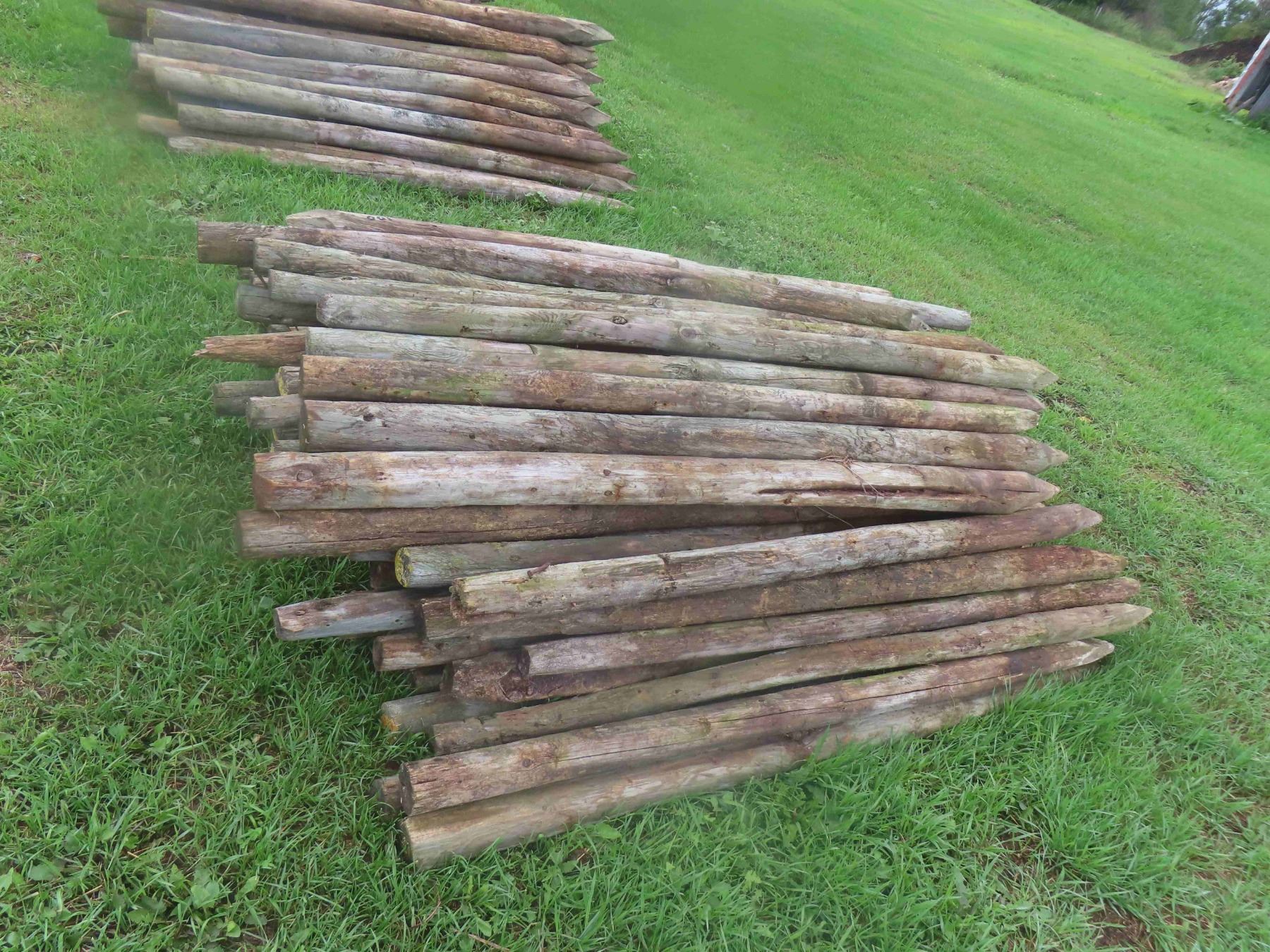 Fence Posts Sharpened (100) 6ft Treated Sharpened Fence Posts