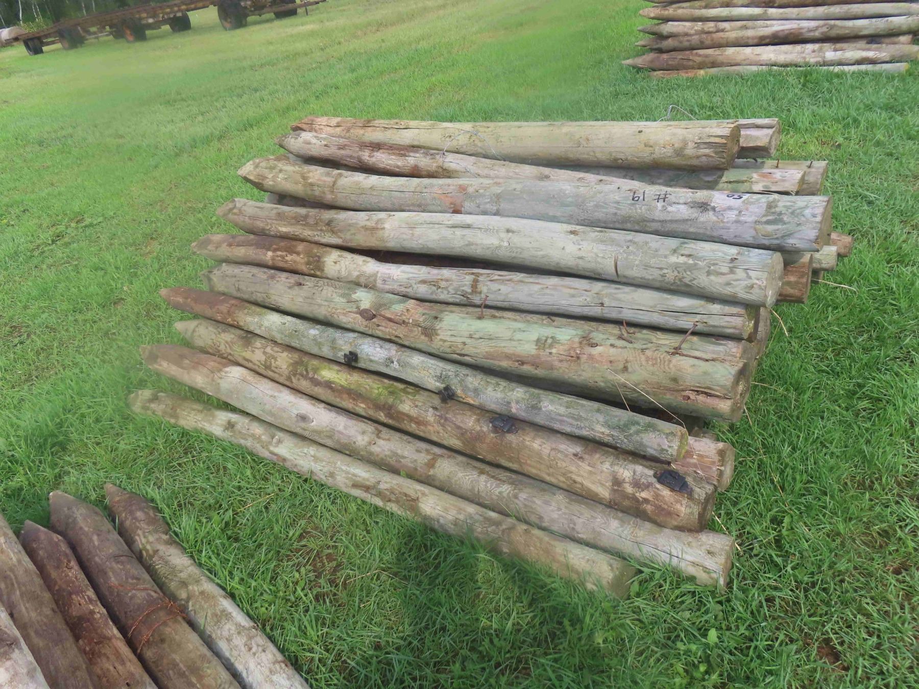Fence Posts Sharpened (50) 7ft Treated, Sharpened Fence Posts