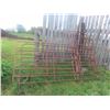 Image 1 : 2 Metal Corral Panels 10ft with Walk Through Gates 