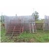 Image 1 : 9 Metal Corral Panels 6ft - 9ft  *Only 1 Has a Walk Through Gate 