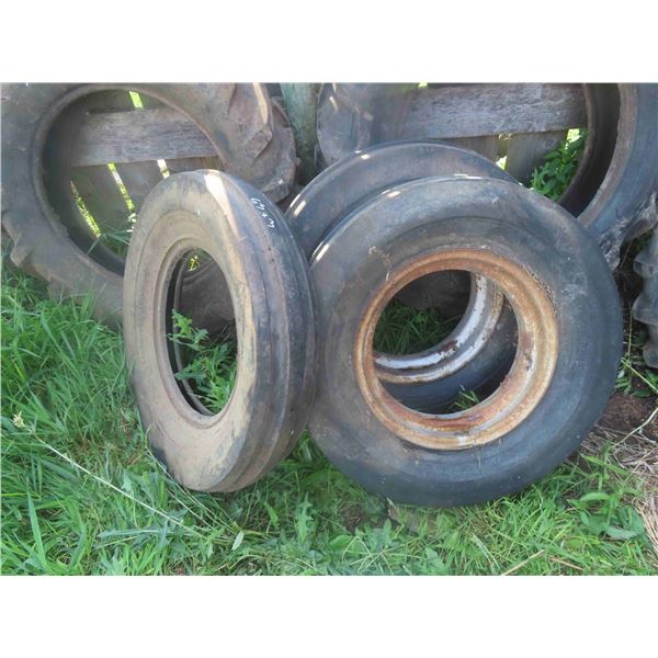 (3) 7.50-18 Tires, (2) with Rims 