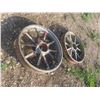 Image 1 : 2 John Deere BR Rear Steel Wheels 