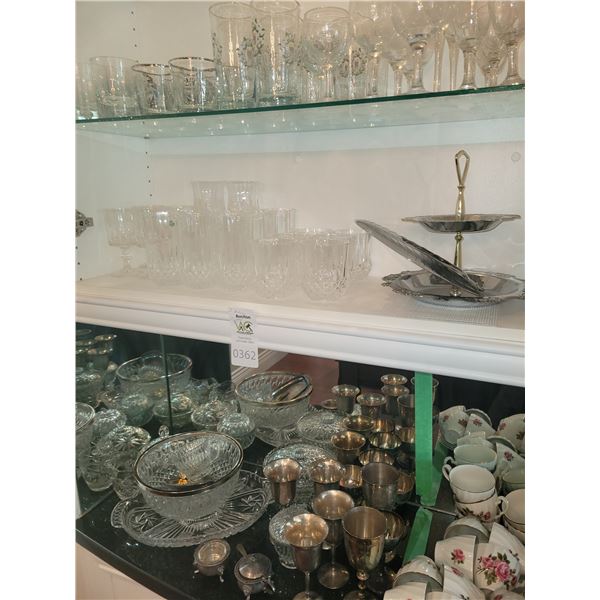 Glassware, Crystal, Brass A