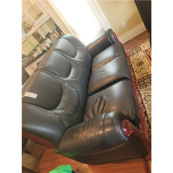 Faux Leather Sofa C