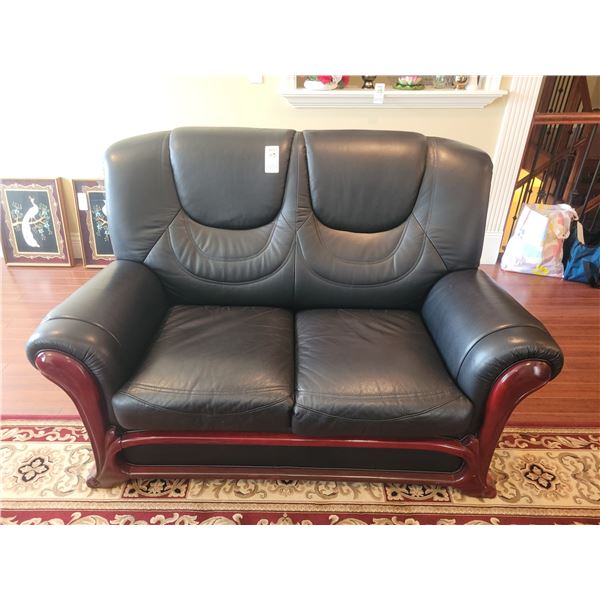 Faux Leather Love Seat C