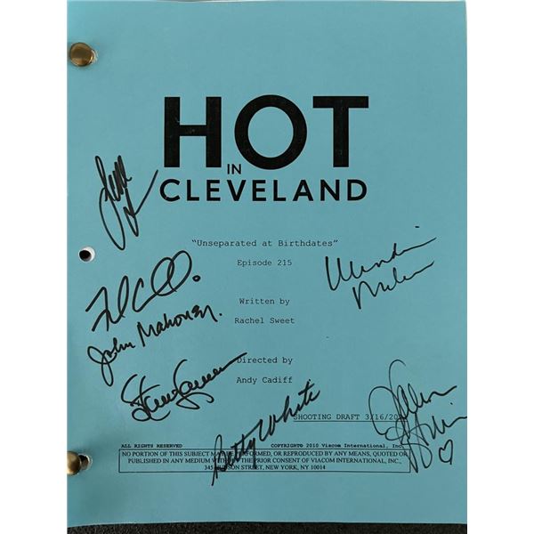 Hot in Cleveland cast signed script