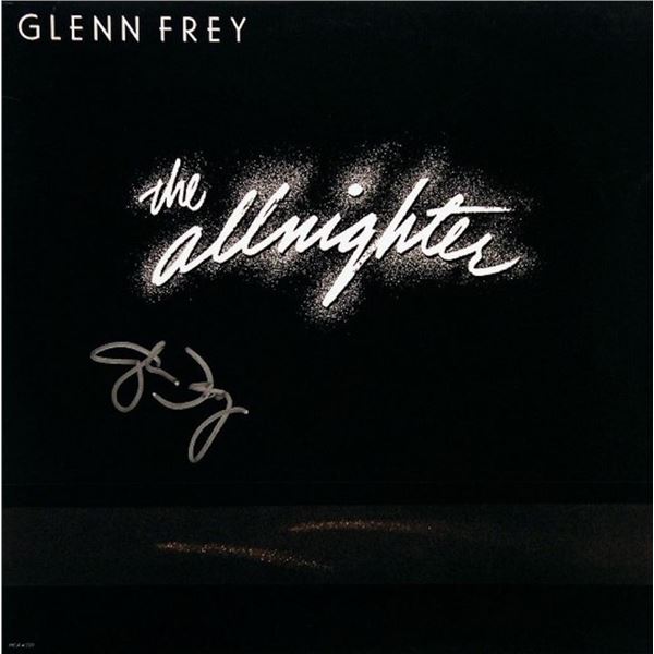 Glenn Frey The Allnighter signed album
