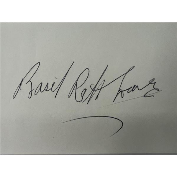 Basil Rathbone original signature