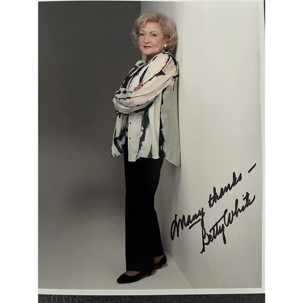 Betty White signed photo