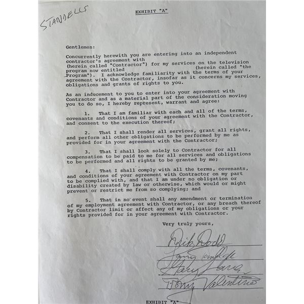 The Standells signed contract