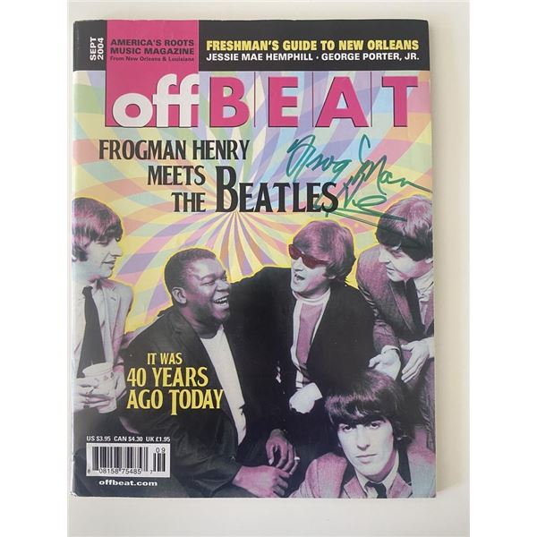 Frogman Henry signed magazine