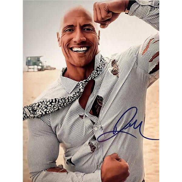 The Rock Dwayne Johnson signed photo