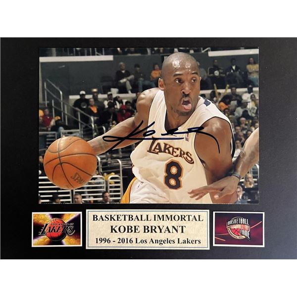 Kobe Bryant signed photo