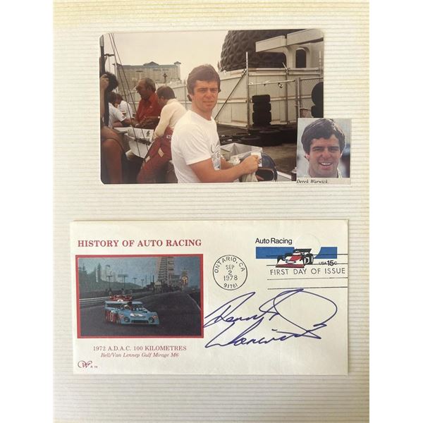 Derek Warwick signed commemorative cover