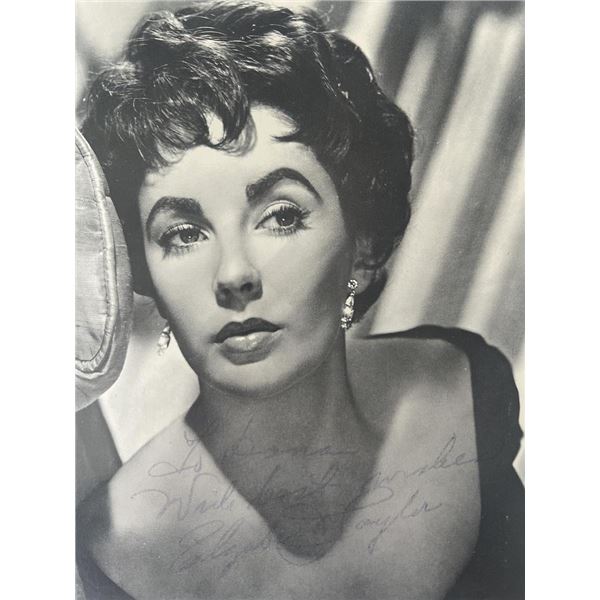Who's Afraid of Virginia Woolf Elizabeth Taylor signed photo