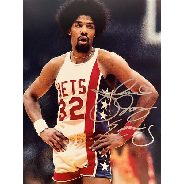 NY Nets Julius Erving signed photo