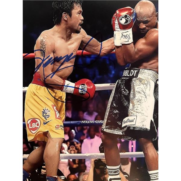Boxer Manny Pacquiao signed photo