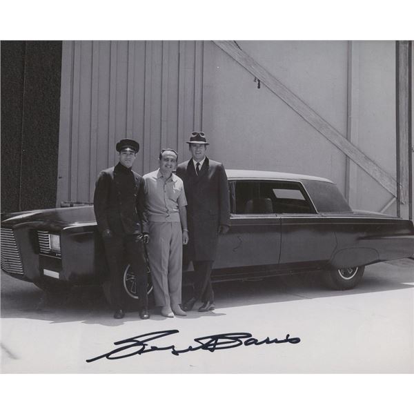 Famed Car Builder George Barris signed photo. GFA Authenticated