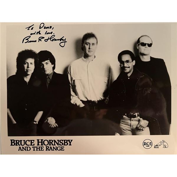 Pop Star Bruce Hornsby signed promo photo