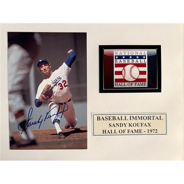 LA Dodgers Sandy Koufax signed photo