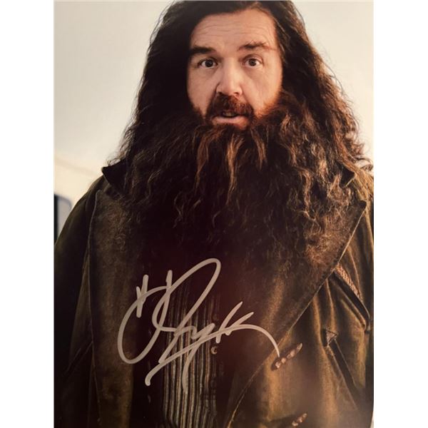 Harry Potter Robbie Coltrane signed movie photo