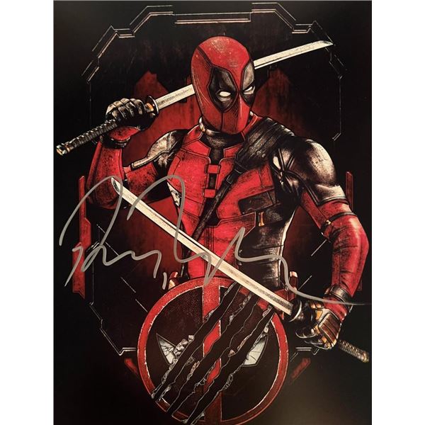 Deadpool Ryan Reynolds signed photo