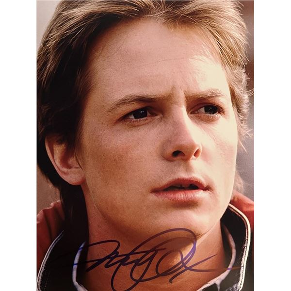 Back To The Future Michael J. Fox signed photo