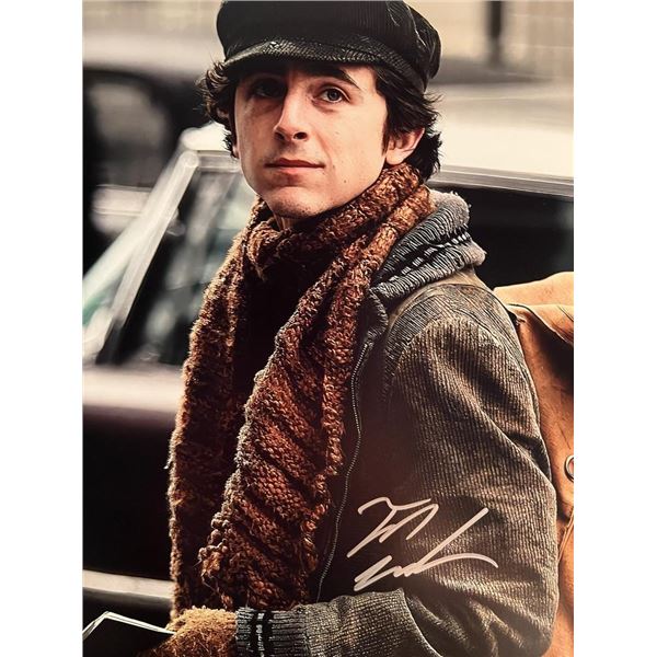 A Complete Unknown Timothee Chalamet signed photo