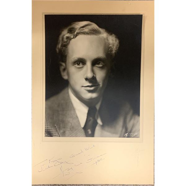 Double Your Money Host Hughie Green signed photo