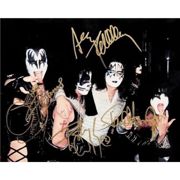 KISS signed promo photo