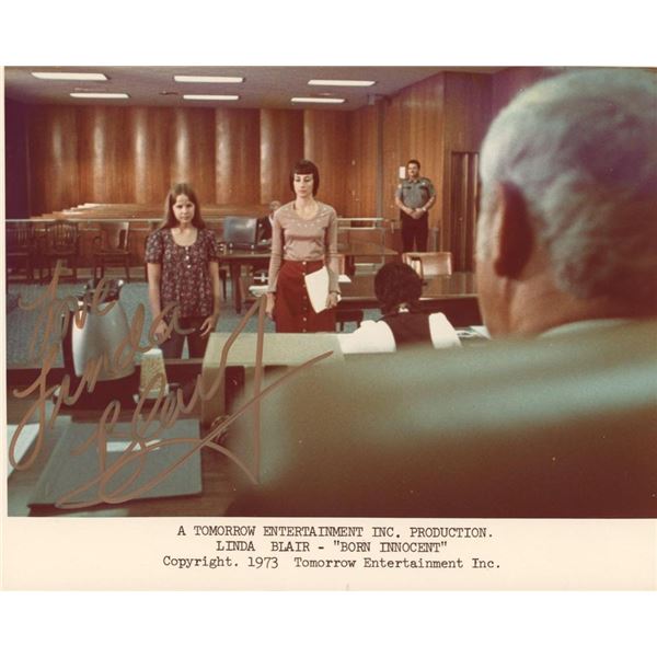Born Innocent Linda Blair signed movie photo