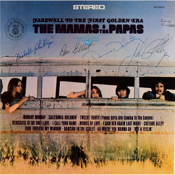 The Mamas and the Papas signed Farewell to the First Golden Era album